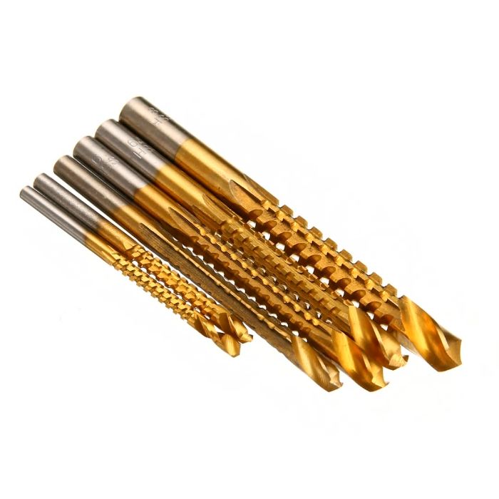 6-Piece HSS 4241 Titanium-Coated Milling Cutter Set64575231882883122