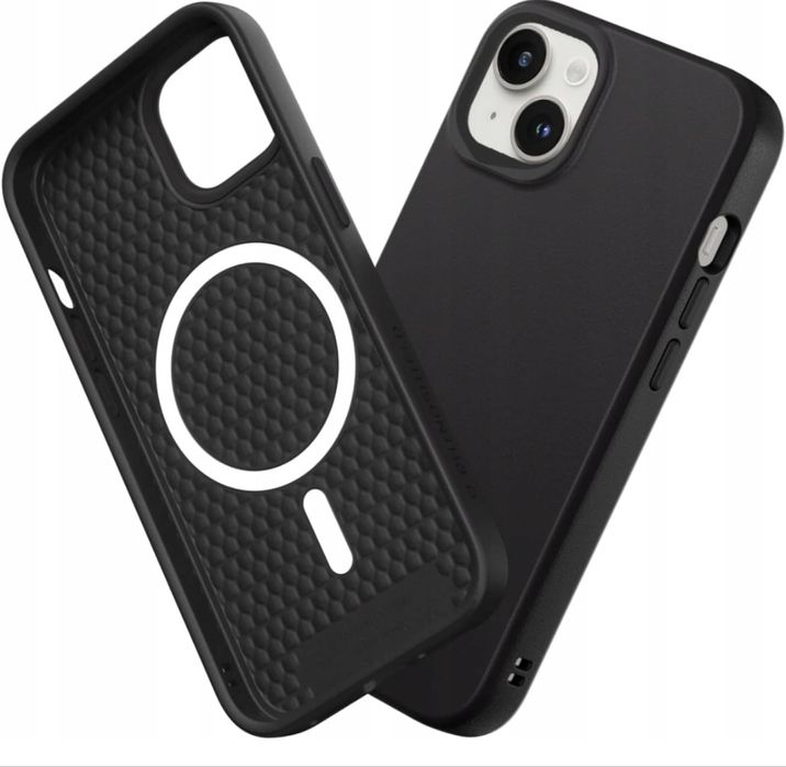 RhinoShield SolidSuit iPhone 15 etui czarne MagSafe 3,5m ochrony