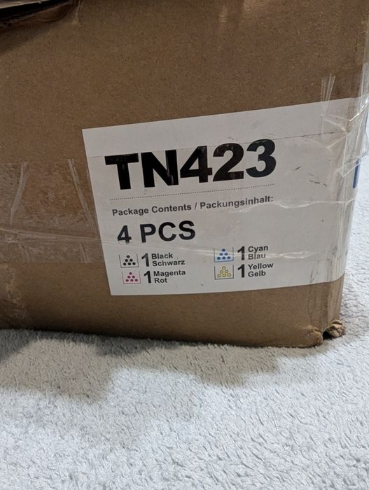 Набір нових  картриджів TN423. 4шт