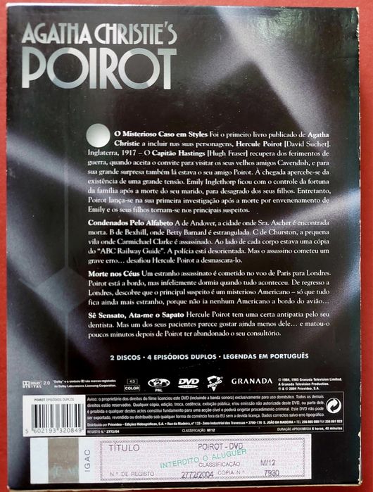 OFERTA Poirot / Episódios DUPLOS