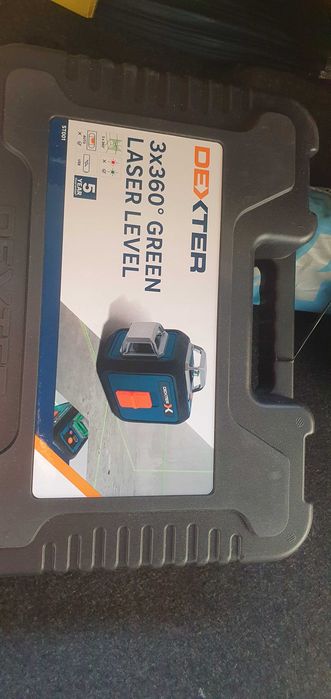 Nível Laser DEXTER 3x360° GREEN LASER - NOVO - Modelo ST001