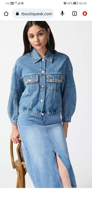Kurtka jeansowa Joseph Ribkoff 242917, S/M