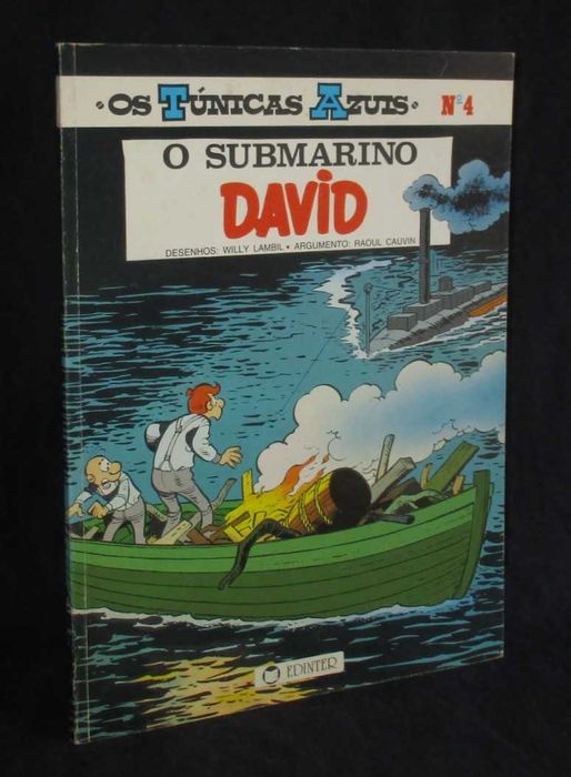 Livro BD Os Túnicas Azuis 4 O Submarino Edinter