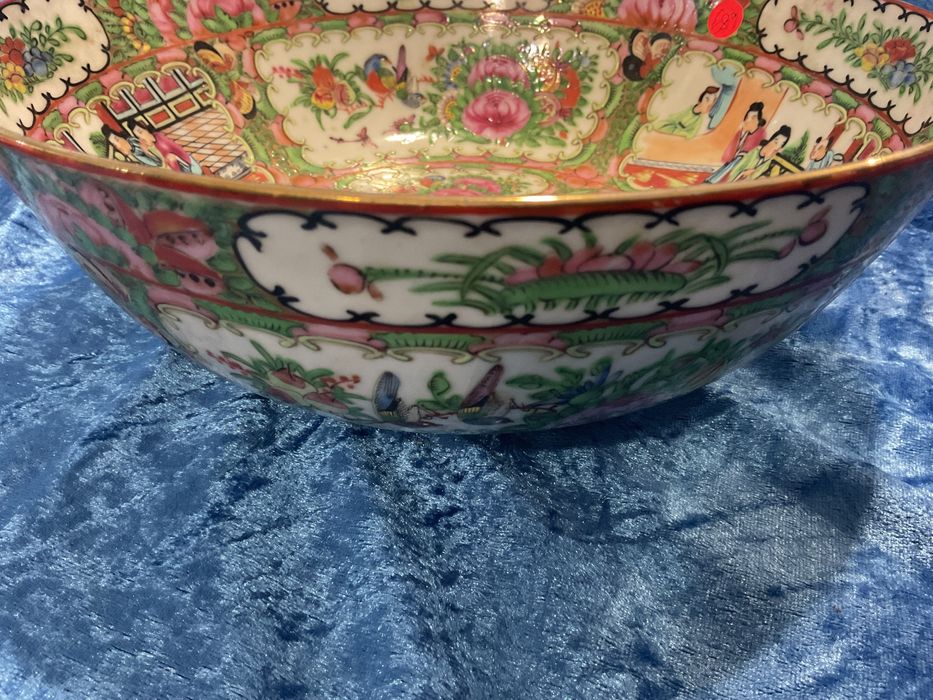 Chinese Bowl  canton famaly rose 25x10cm alt,
