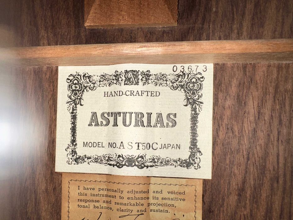 Guitarra Clássica Asturias AST50C de 1983 Japão Wataru Tsuji