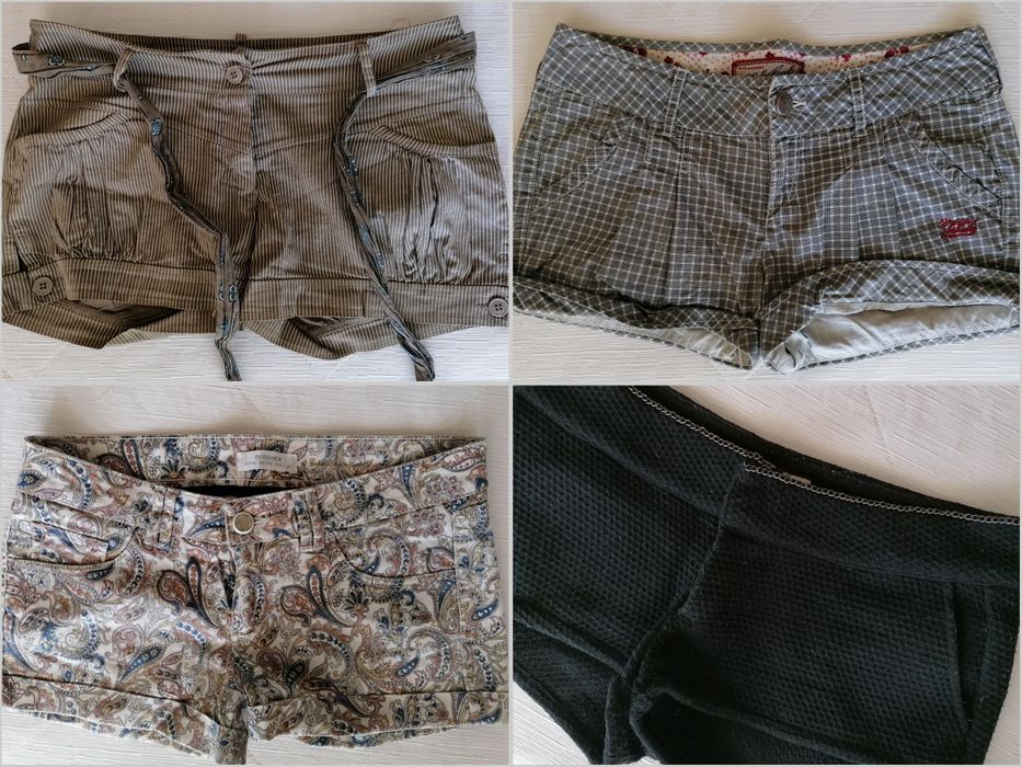 Calções diversos de mulher, bershka e pull and bear, 36 e 38