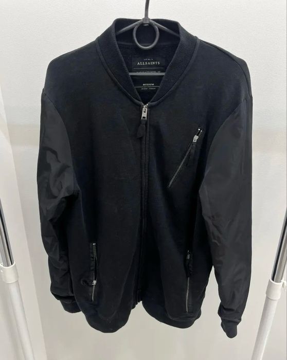 Мужской бомбер allsaints с нейлоном