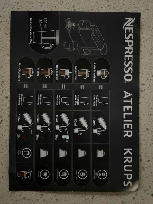 Nespresso Krups Atelier – Excelente estado (com caixa)
