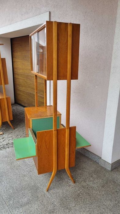 Regał modułowy barek dwustronny Monti JIRÁK Design PRL Czechosłowacja