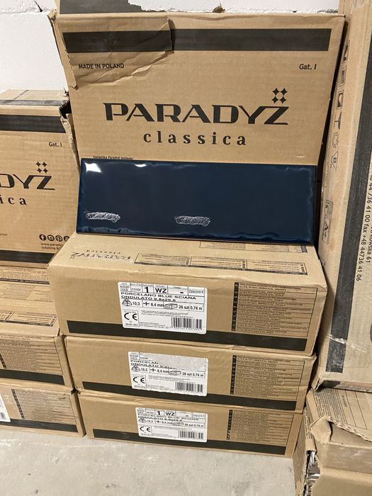 płytki Paradyż Porcelano Blue ściana ondulato 9,8 x 29,8