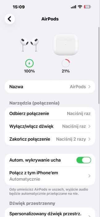 Słuchawki Apple Airpods 3