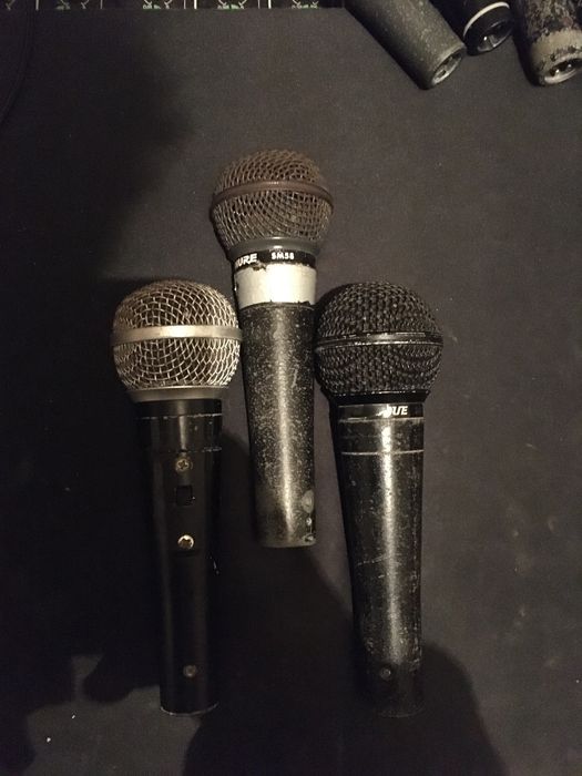 4 microfones Sure