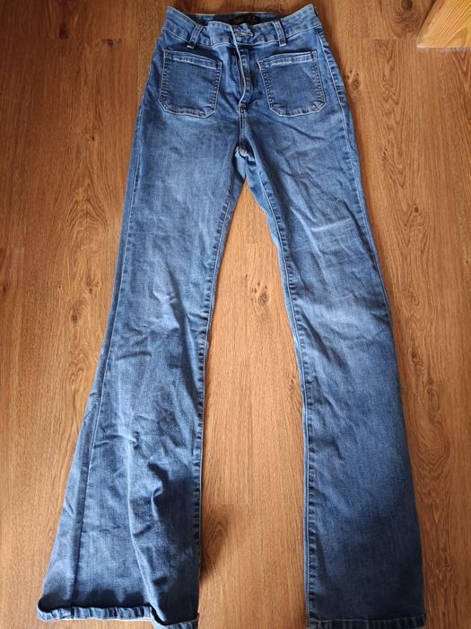 Spodnie dżins dzwony
