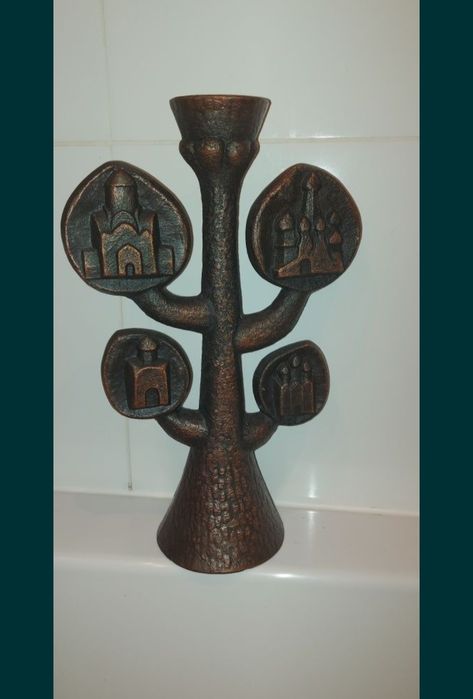 Stary odlew drzewo kaktus