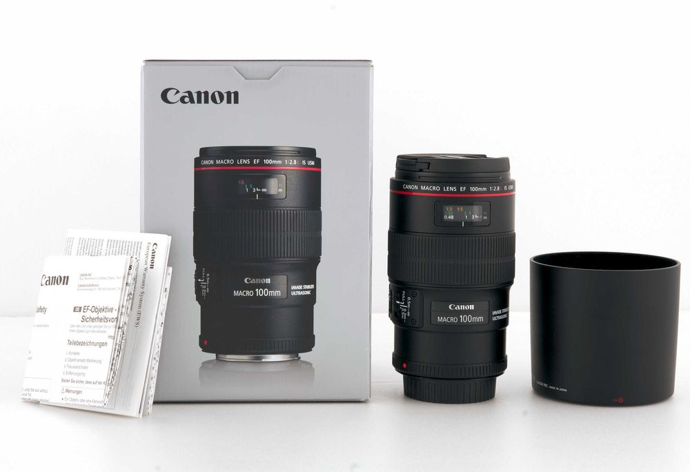 Obiektyw Canon EF 100mm f/2.8L Macro IS USM stan BDB+