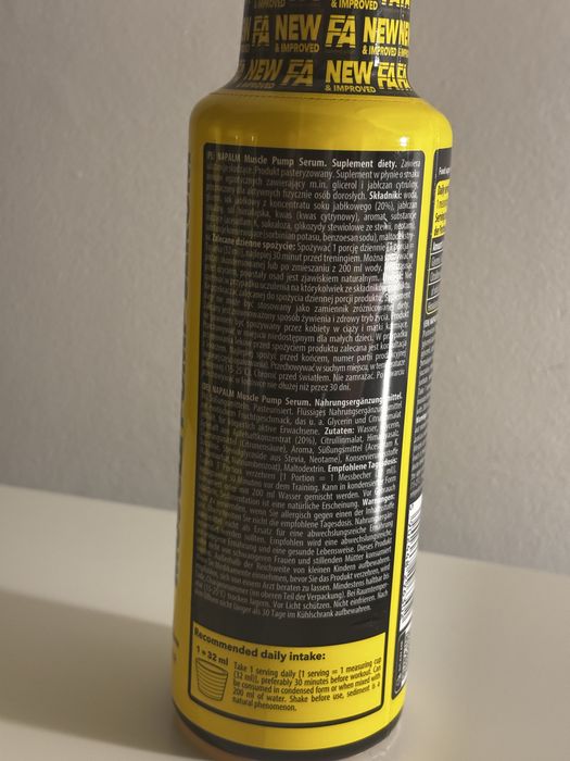 Przedtreningówka Fitness Authority NAPALM Muscle Pump Serum 480 ml FA