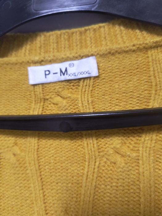 Kardigan żółty ciepły