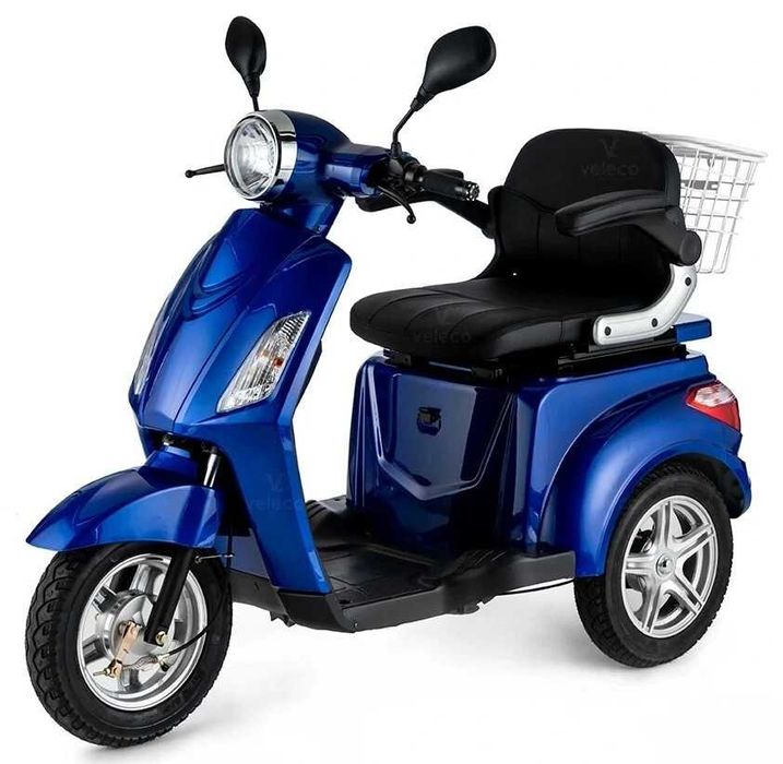 Nova Scooter elétrica de 3 rodas VC01 para idosos e adultos com deficiência, 900W, Velocidade máxima  12 a 25 km/h Duração da bateria 45-60 kms.