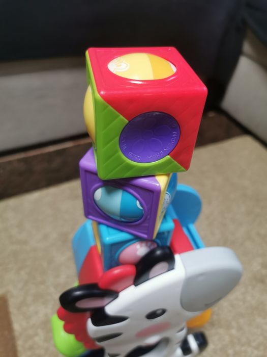 Fisher Price zebra ruchome klocki