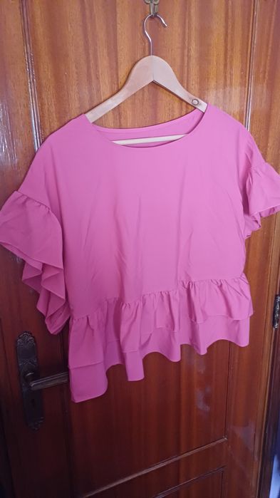 Blusa cor de rosa - L / xl
