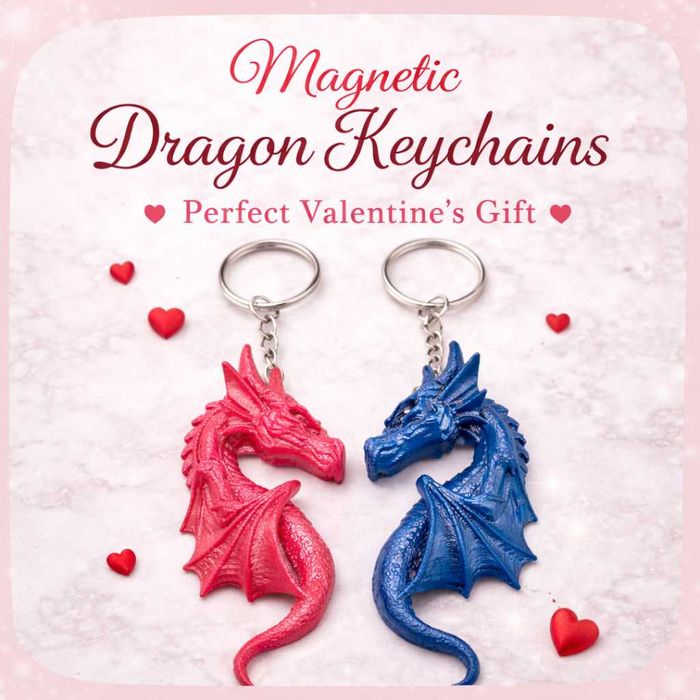 Magnetyczne smoki – prezent walentynkowy dla par