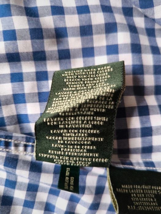 Camisa de Manga Curta Ralph Lauren Fitted Non Iron