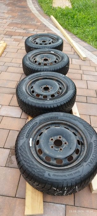Koła Zimowe Uniroyal 195/65 R15 5x108 | Bieżnik ~7mm | DOT 2023 | Ford C-Max Focus Volvo