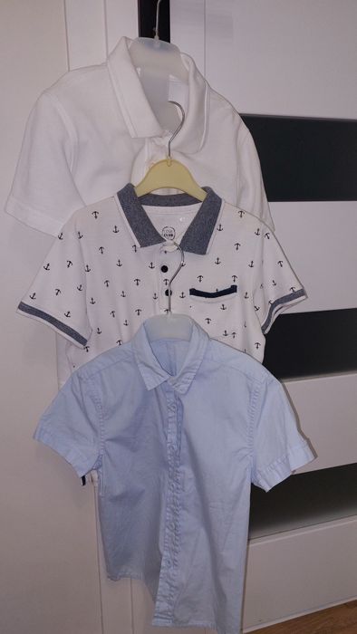 Zestaw 3 koszul 98-116 z krótkim rękawem