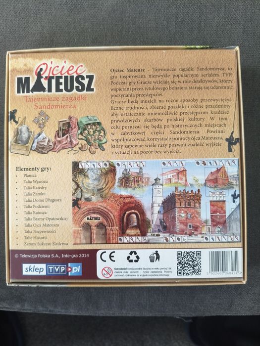 Ojciec Mateusz tajemnicze zagadki Sandomierza gra planszowa
