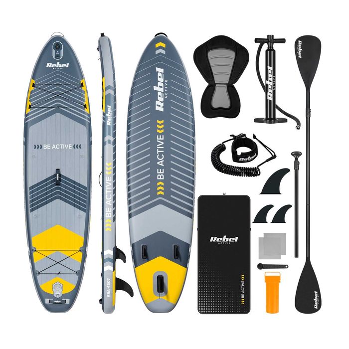 SUP дошка  Rebel ACTIVE RBA-4507 із аксесуарами сапборд 170 кг 335 x 84 х 15 см