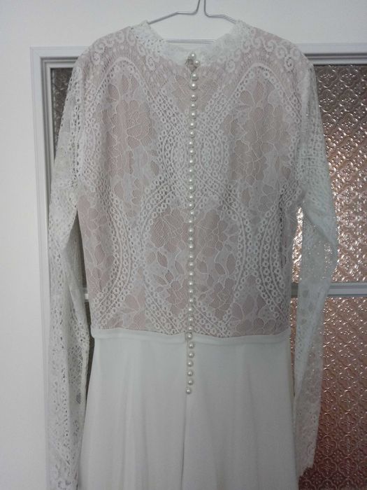 Suknia sukienka ślubna boho koronka