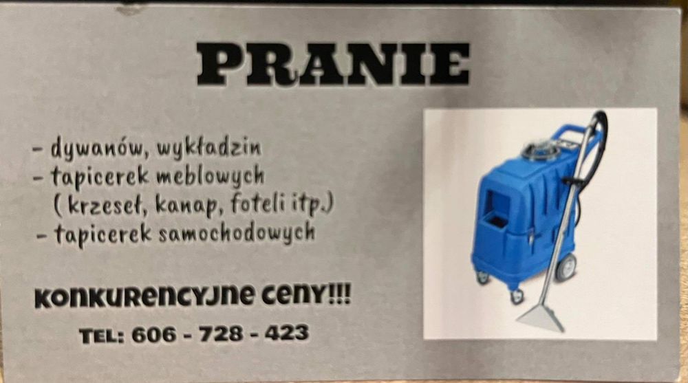 Pranie tapicerki meblowej oraz samochodowej-kanap-rogówek-dywanów