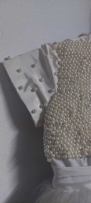 Vestido de menina das alianças , todo feito a mão.