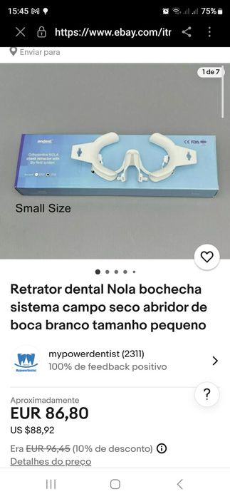 Retrator dental cor branca