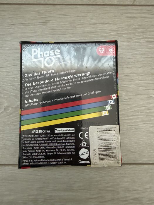 Новая настольная игра phase 10