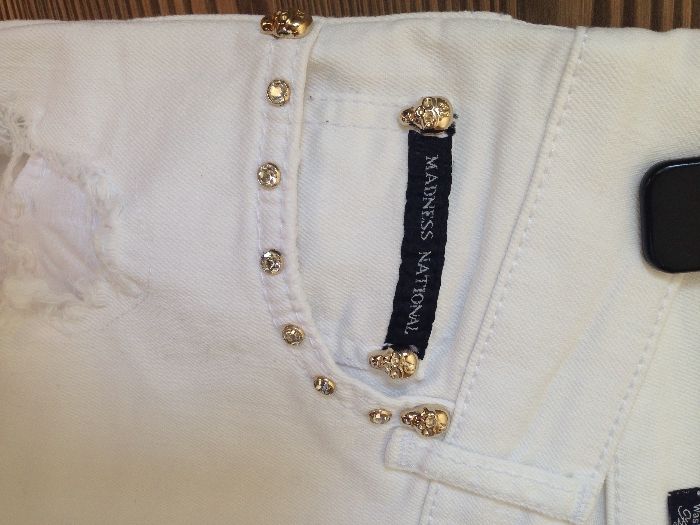 spodnie damskie białe