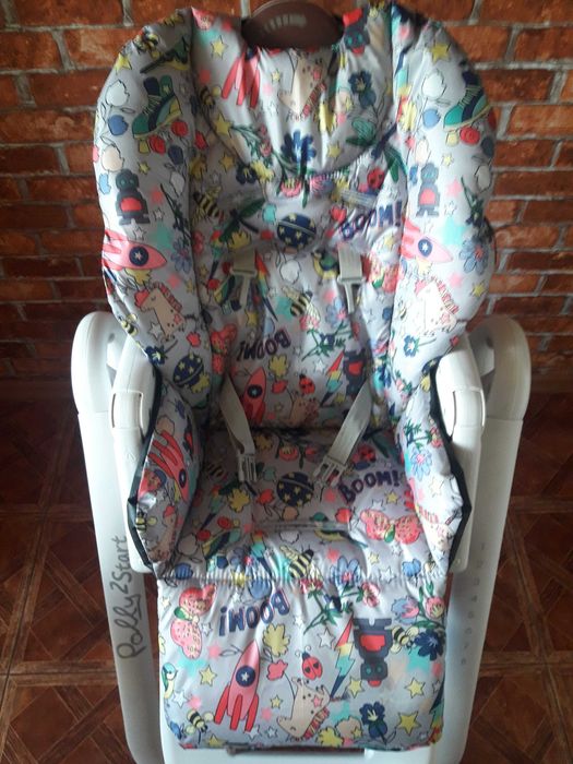 Стільчик для годування Chicco Polly 2 Start, 4-х колісний