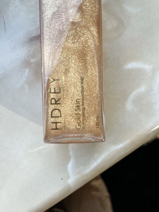 Hdrey Glow Mist duża mgiełka 120 ml Gold Skin spray do twarzy rozświetlający