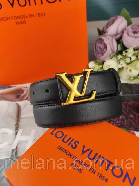 Кожаный женский ремень Louis Vuitton Луи Витон ЛВ жіночий ремінь