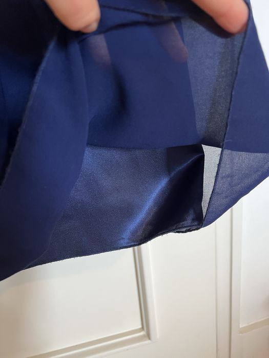 Vestido de cerimónia azul escuro tam. S