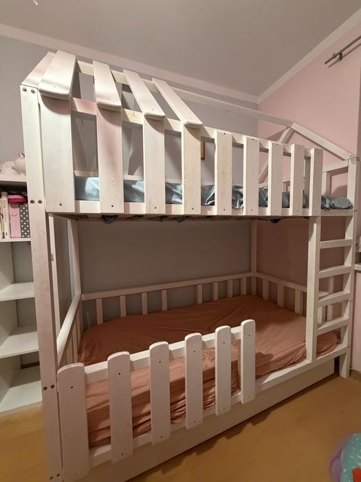 Lożko pietrowe, drewniane