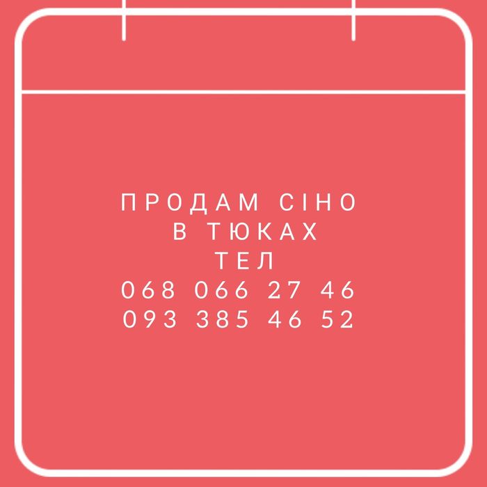 Продаю сіно в тюках