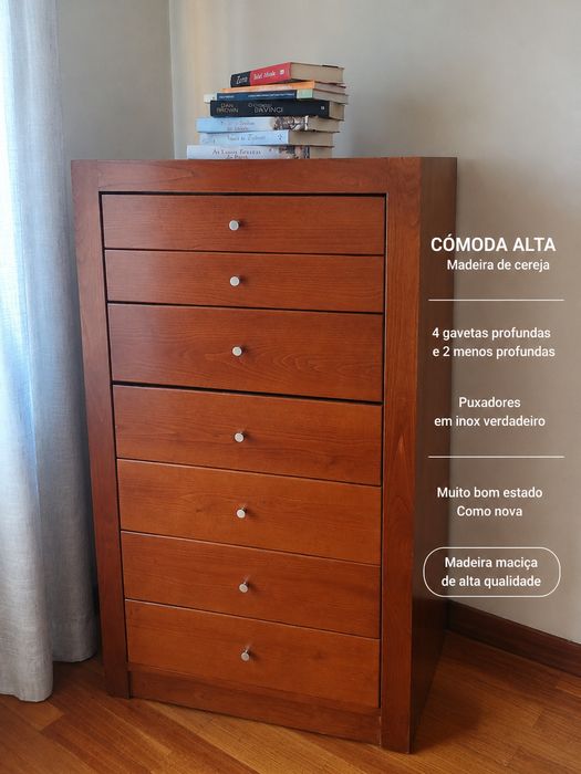 Quarto Completo Casal em Madeira Cerejeira