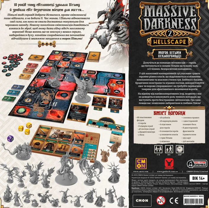 Настільна гра Морок Пітьми. Пеклопроходці (Massive Darkness): у плівці