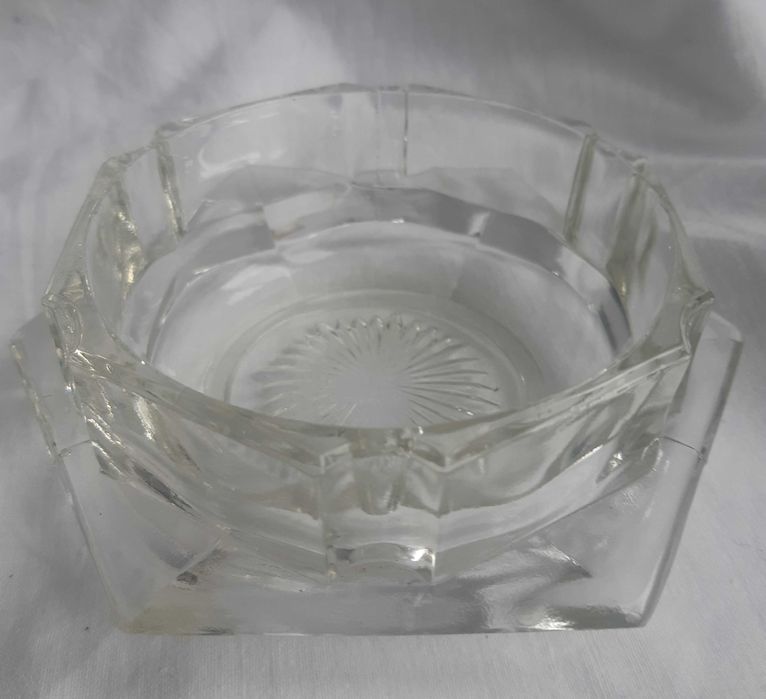 Vintage Butter Dish in Pressed Glass