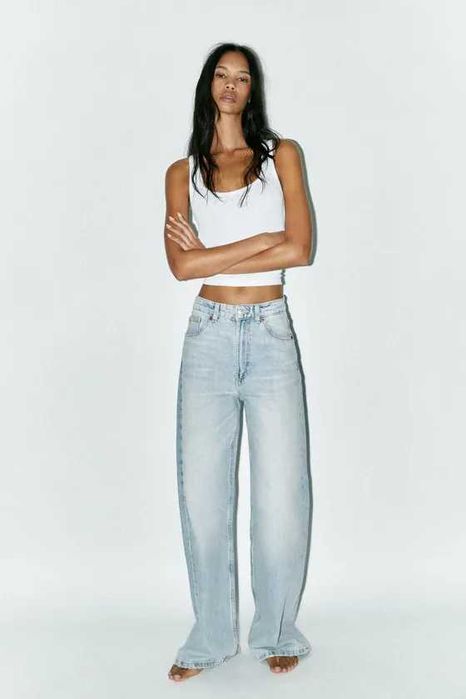 Джинси «Trf Extra» з високою посадкою Zara