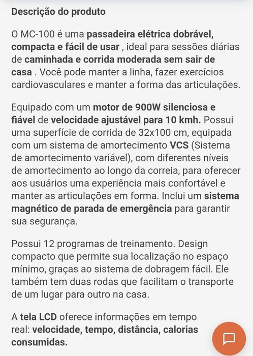 Passadeira como nova