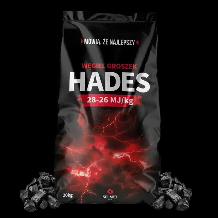 Węgiel groszek HADES 26-28 kalorii worki 20 kg