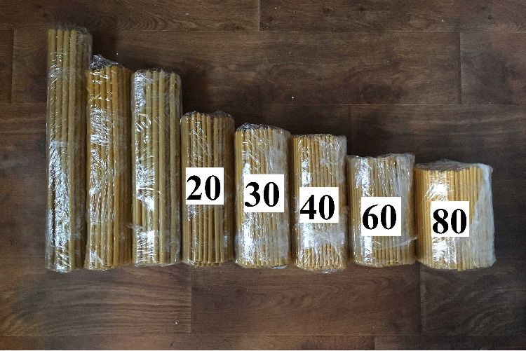 Свічки воскові 100%, 50/50 та парафінові 1 кг