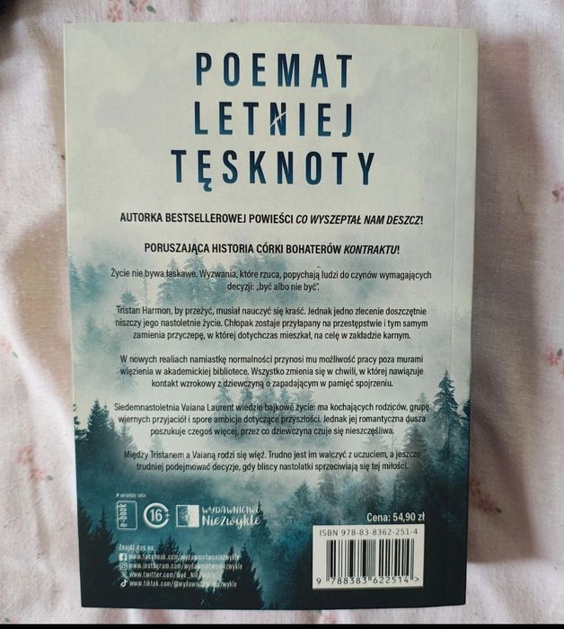 Książka ,, Poemat letniej tęsknoty"